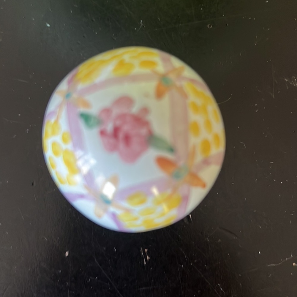 Mackenzie Childs Drawer Knobs or Pulls or Lamp Finials hand painted set … - Picture 3 of 5